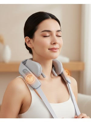 Novytech Boyun Masaj Aleti Biyonik Yoğurma Teknolojili 1800MAH Şarjlı - Lisinya