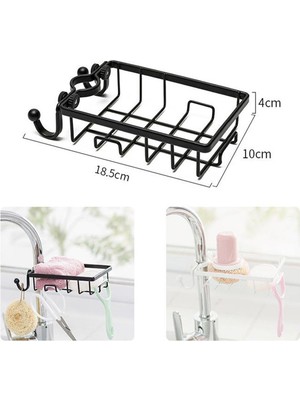 EkoAlışverişDünyam Paslanmaz Çelik Mutfak Banyo Musluğuna Sabitlenebilir Sabunluk (5510)