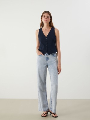 Lc Waikiki Yeni Sezon Wideleg Kadın Jean Pantolon