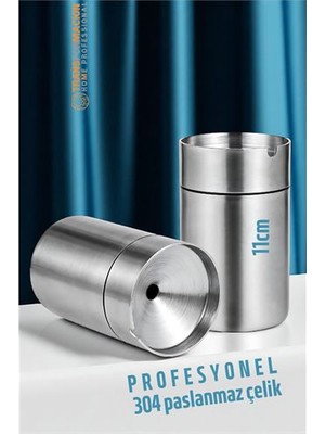 Flamex Hsnet Duman Vermeyen At Sönsün Küllük - Çelik Metal Kül Tablası -Masaüstü Küllük