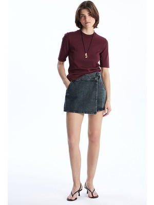 Lc Waikiki Yeni Sezon Standart Fit Kadın Jean Şort Etek