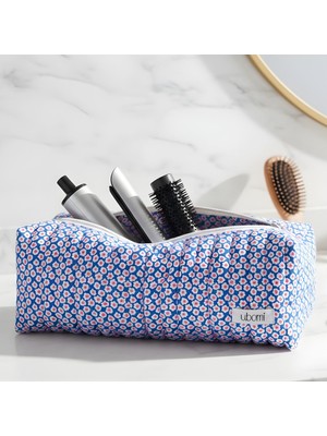 Ubomi Daisy Çiçekli Airwrap Ve Tüm Saç Şekillendiriciler İçin Seyahat Ve Kişisel Bakım Çantası Büyük Boy