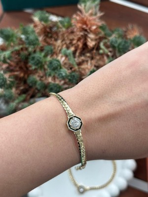 Serenay Bileklik 14 K Çelik Kuyum Model Hasır Bileklik