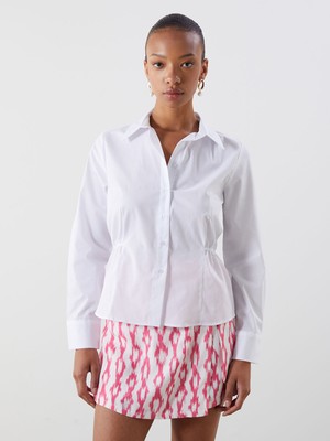 Lc Waikiki Yeni Sezon Büzgü Detaylı Kadın Gömlek