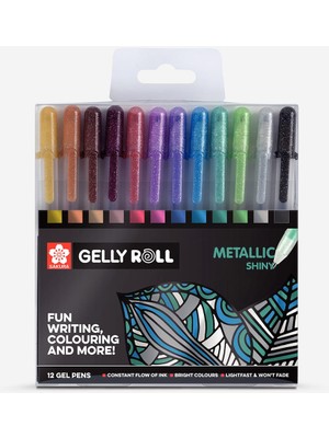 Sakura : Gelly Rol Jel Kalem Seti : Metalik Renkler (12 Renk)