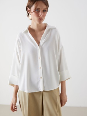 Lc Waikiki Yeni Sezon Oversize Kadın Gömlek