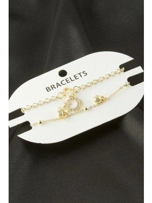 Marsilyan 2 Adet Ay Yıldız Trend Zincir Bileklik