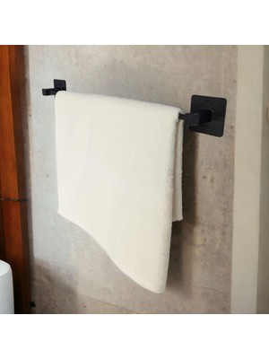 EkoAlışverişDünyam Kendiliğinden Yapışkanlı Siyah Çubuk Havluluk (5510)