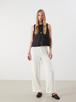 Lc Waikiki Yeni Sezon Beli Lastikli Geniş Paça Kadın Pantolon