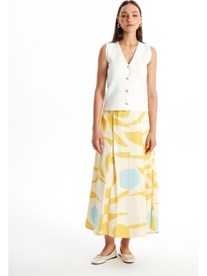 Lc Waikiki Yeni Sezon Rahat Kalıp Desenli A Kesim Kadın Etek