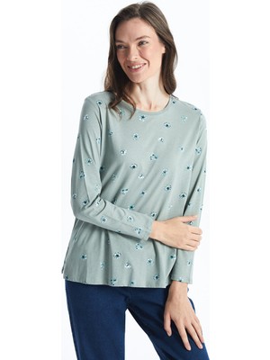 Lc Waikiki Yeni Sezon Bisiklet Yaka Çiçekli Kadın Bluz