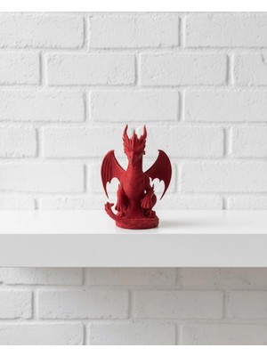 Astraltech Kırmızı Ejderha Biblo 12 cm