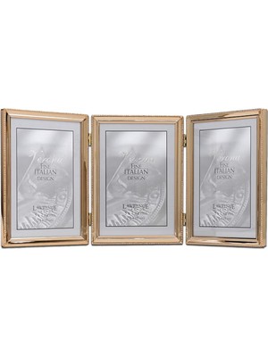 Astera Inci Detaylı Altın 13X18 cm Çerçeve Metal 3'lü