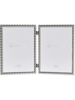 Astera Halat Desenli Nikel Kaplama 13X18 cm Çiftli Çerçeve