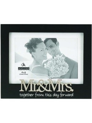 Astera "mr. & Mrs." 10X15 cm Siyah Düğün Çerçevesi