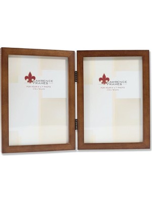 Astera Hindistan Cevizi Ahşap Menteşeli 13X18 cm Ikili Çerçeve Ahşap