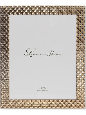 Astera Elmas Desenli Altın 20X25 cm Metal Çerçeve