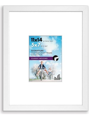 Astera 13X18/28X36 cm Dayanıklı Camlı Ahşap Beyaz Çerçeve