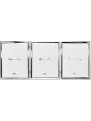 Astera Gümüş Kaplama 20X25 cm Üçlü Çerçeve