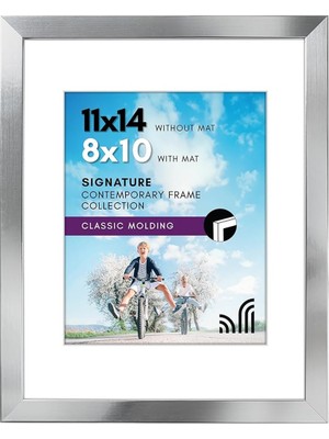 Astera Gümüş 28X35 cm Parlak Cam Çerçeve