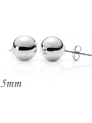 Marsilyan 925 Ayar Gümüş Top Küpe  5 mm EA1160220 (72)