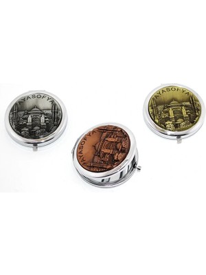 Epilons Metal Ayasofya Kabartmalı El Aynası