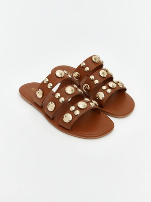 Lc Waikiki Yeni Sezon Deri Görünümlü Kadın Terlik