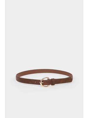 DeFacto Kadın Dikdörtgen Toka Suni Deri Günlük Kemer G7344AXNS