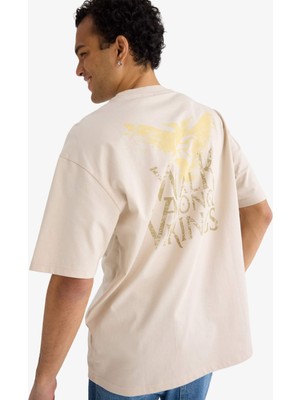 DeFacto Vikings Valhalla Boxy Fit Tişört F8156AX26SP