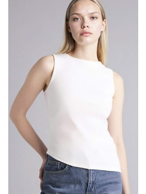DeFacto Slim Fit Kayık Yaka Ribana Atlet G1950AX26SP