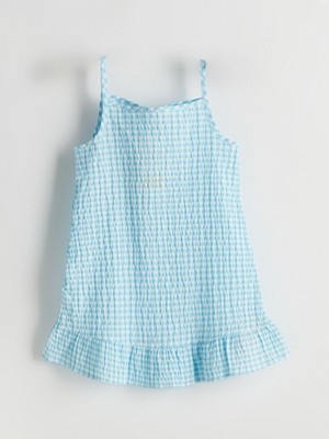 Lc Waikiki Yeni Sezon Ekose Kare Yaka Kız Çocuk Elbise