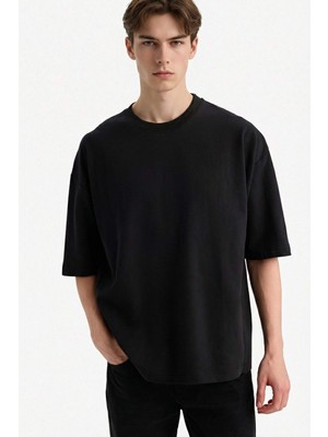 DeFacto %100 Pamuk Nefes Alabilen Loose Fit Tişört F8674AX26SP