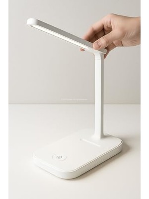 Storemax LED Mini Masa Lambası Telefon Tutuculu Şarjlı 3 Modlu Beyaz, Sarı, Günışığı Dekoratif Gece Lambası Taşınabilir