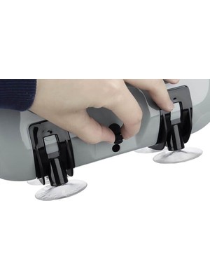 Storemax Vantuzlu Tabak Yıkama Fırçası, Plastik, Gri, 29.7X13X21 Cm, 3 Litre Hacimli, Su Tasarruflu Bulaşık Yıkama Kabı, Vakumlu Ayaklı (Siyah)