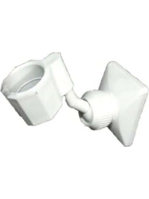 Storemax Ihlas Söfben Hortum ve Duş Hortumlarına Uyumlu Beyaz Plastik Mafsal Duş Askısı 2 Adet