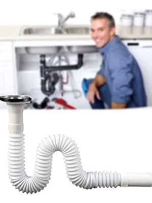 Storemax Pratik Tekstil Körüklü Plastik Lavabo Gider Borusu Hortum 1410