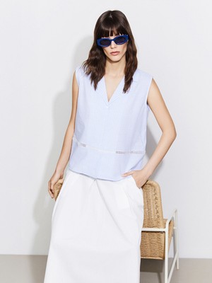 Lc Waikiki Yeni Sezon Çizgili Kadın Gömlek