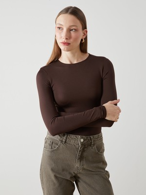 Lc Waikiki Yeni Sezon Bisiklet Yaka Kadın Bodysuit