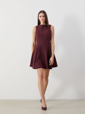 Lc Waikiki Yeni Sezon Krep Kloş Mini Elbise