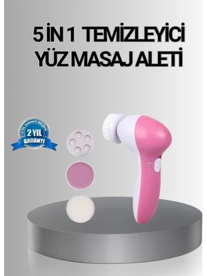 Astraltech 5 Başlıklı Yüz Masaj Aleti – Cilt Temizleme, Peeling, Siyah Nokta ve Gözenek Bakımı