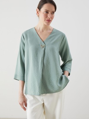 Lc Waikiki Yeni Sezon V Yaka Kadın Bluz