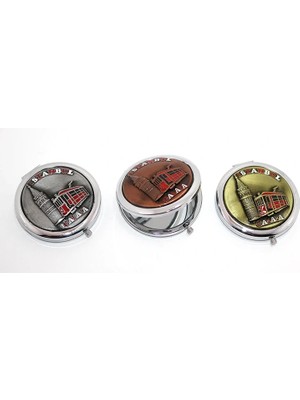 Epilons Metal İstanbul Temalı Kabartmalı El Aynası