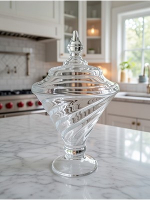 Decorland Cam Kapaklı Şekerlik