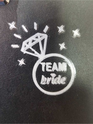 Genel Tedarik Team Bride Dövme Yüzük Desenli Gümüş Renk
