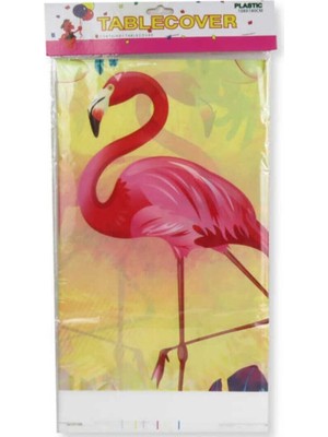 Plastik Masa Örtüsü Flamingo Temalı