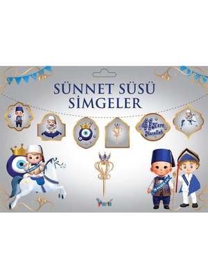 Sünnet Kutlama Seti Sünnetimize Hoş Geldiniz Yazısı Flama Sünnet Banner Maşallah Tavan Sarkıt