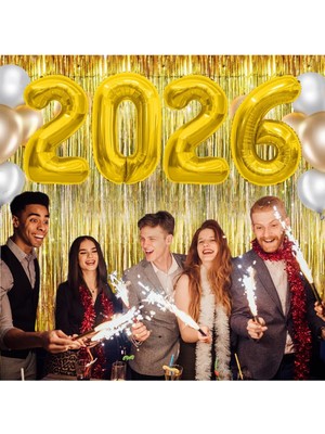 2026 Rakam Folyo Balon Mezuniyet Kutlama Folyo Balon