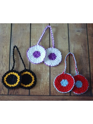 El Emeği El Örgüsü Mutfak Tutacağı 3'lü Paket En 11 cm  Boy 50 cm