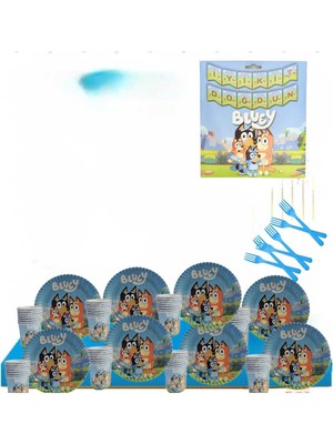 Genel Tedarik Bluey Doğum Günü Konsepti 8 Kişilik