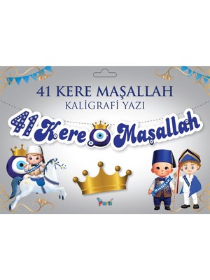 Sünnet Kutlama Seti Sünnetimize Hoş Geldiniz Yazısı Flama Sünnet Banner Maşallah Tavan Sarkıt